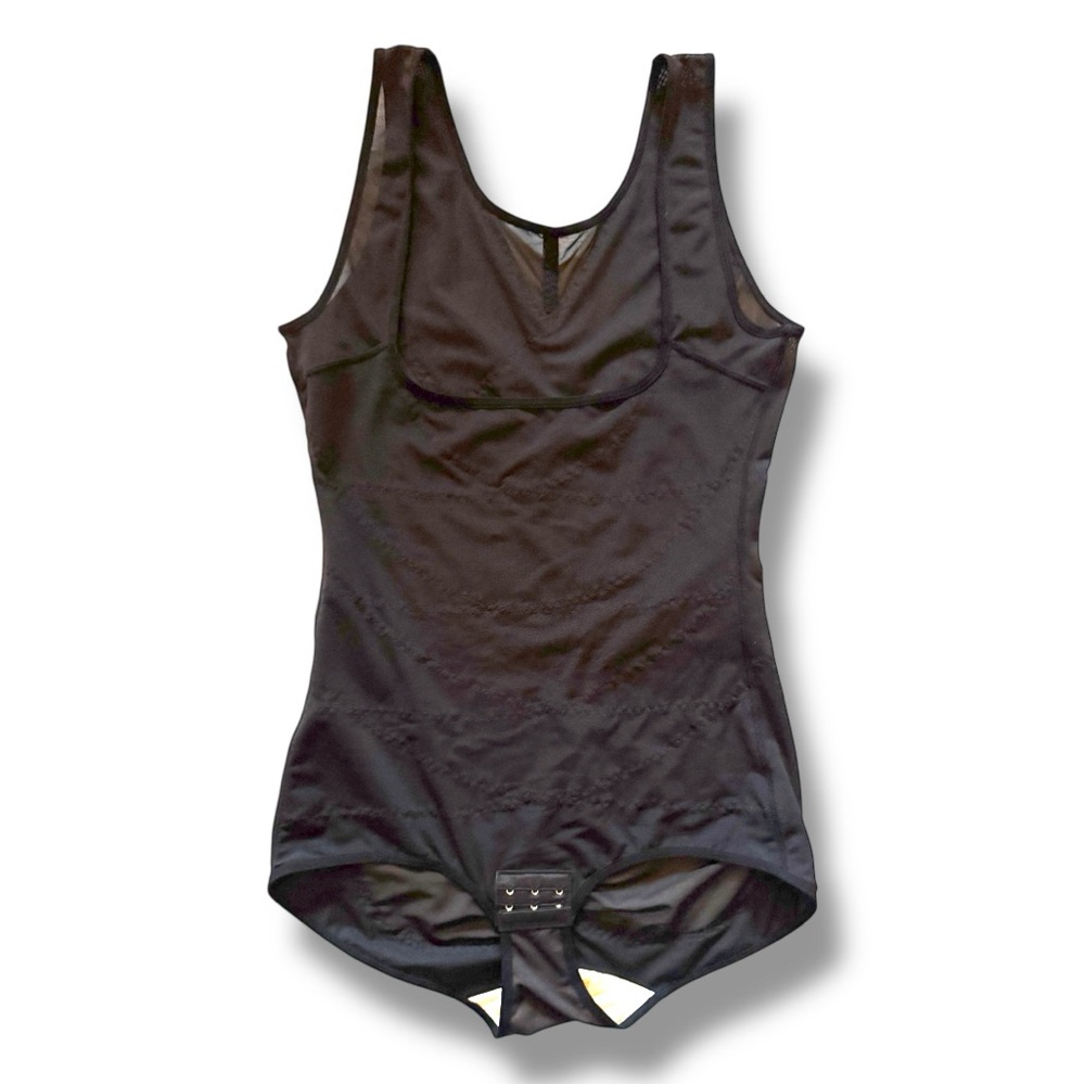 NWOT Black Mesh V-Neck Tummy Control Body Shaper Bodysuit - Plus Size 2XL - Picture 9 of 16